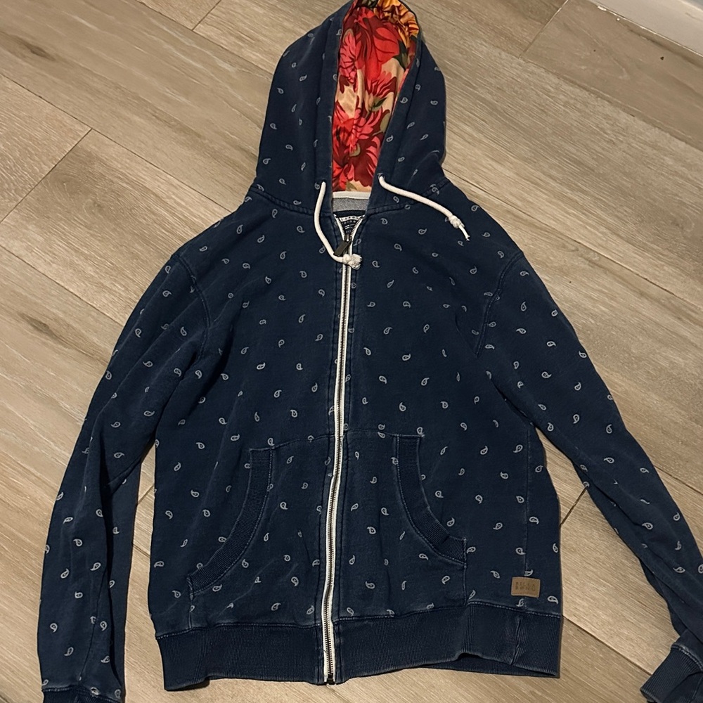 Billabong Dark Blue Paisley Sweatshirt